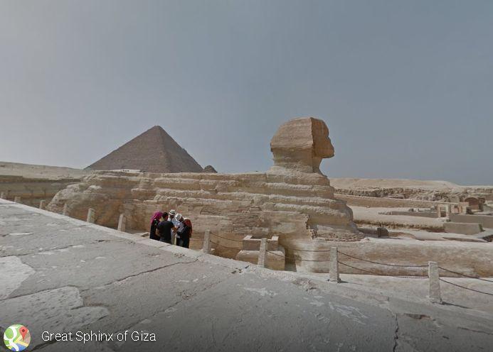 Google Maps Street View Has Pyramids, Sphynx, and Ancient Egypt Monuments Now