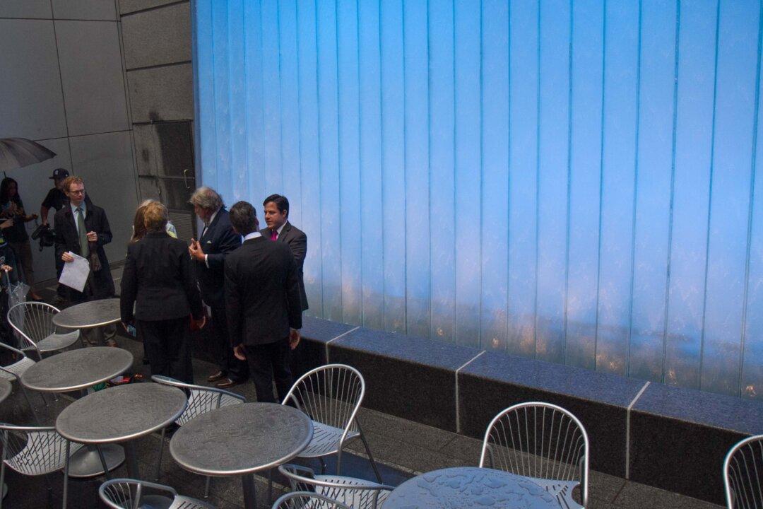 MTA Deflects Noise Pollution With Waterfall at Pocket Park