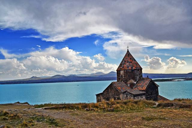 Lake Sevan and Armenian Countryside