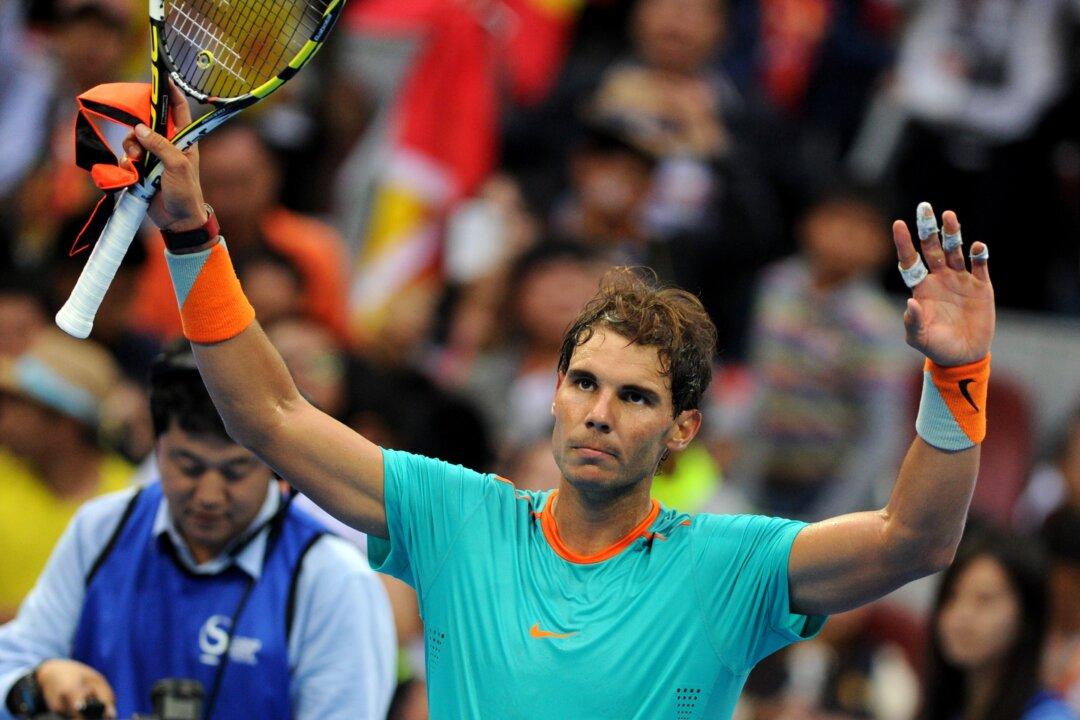 Nadal Doesn’t Feel the Ball but Enters China Open Quarterfinals
