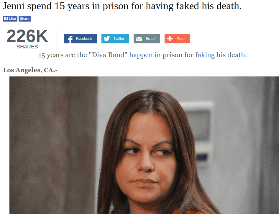 Jenni Rivera Alive? Hoax Report Claims Singer Faked Death, isn’t Dead