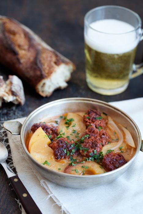 Chorizo in Cider, Asturian Style (Recipe)