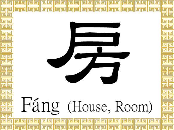 Chinese Character for House, Room: Fáng (房)