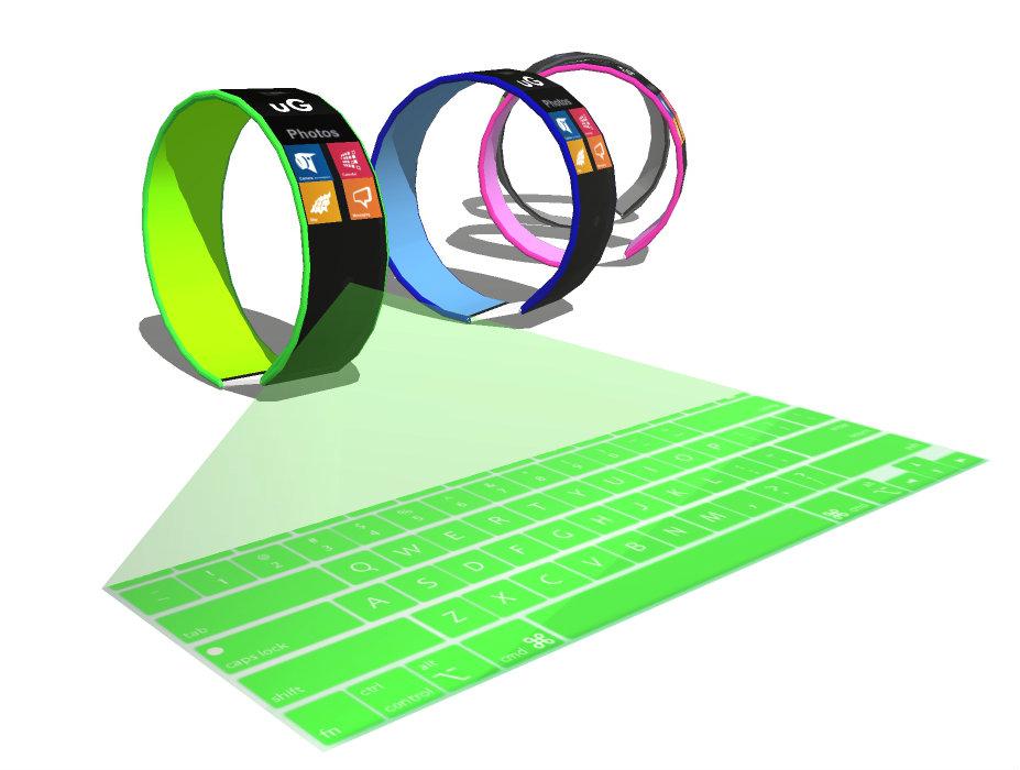 Ultra-Futuristic Smartwatch Design: Holographic Keyboard, Graphene Body