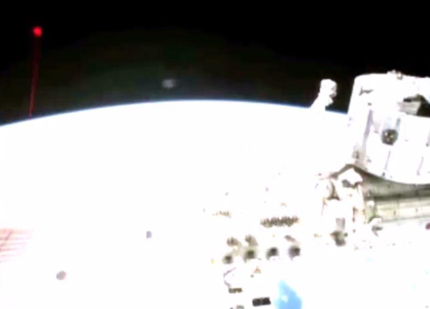 UFO or Satellite? ‘Strange Red’ Sphere Appears Over Earth on International Space Station Camera