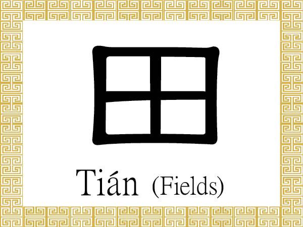 Chinese Character for Fields: Tián (田)