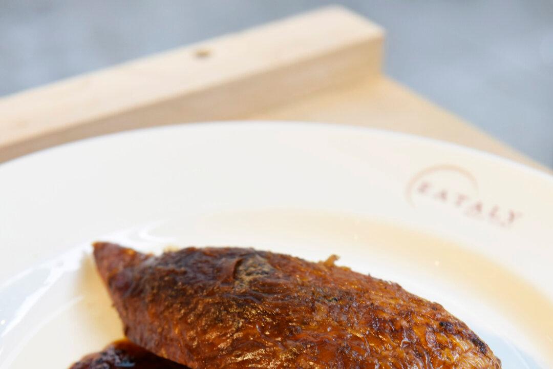 Whole Roasted Chicken with Black Truffle Brioche Stuffing