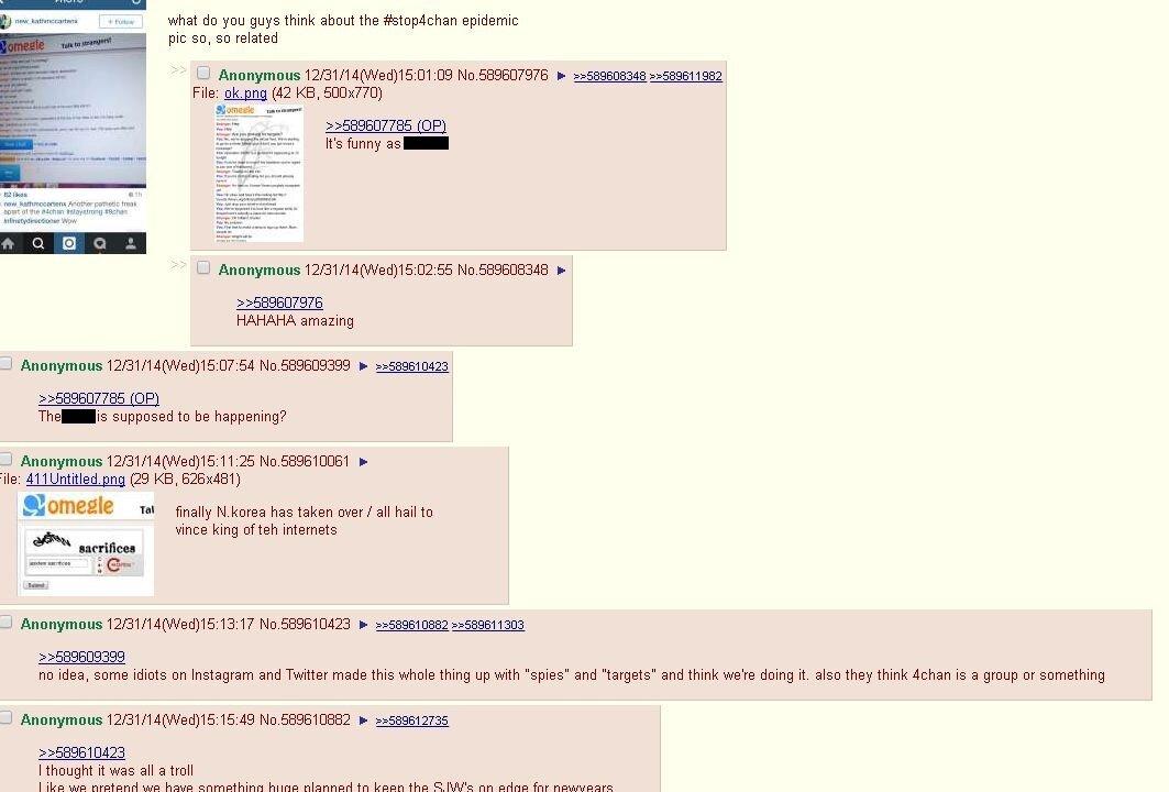 4chan Targeting Tumblr Fandoms With Suicide Prank for New Year’s Day--Apparently