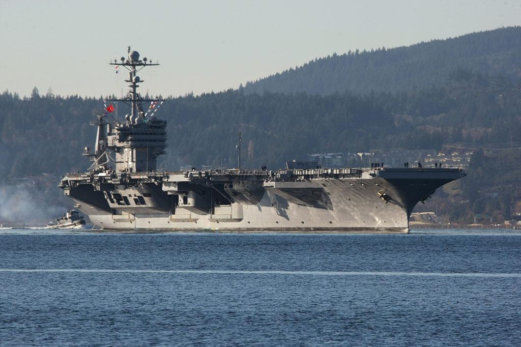 US Nuclear-Powered Aircraft Carrier Heads to Sea