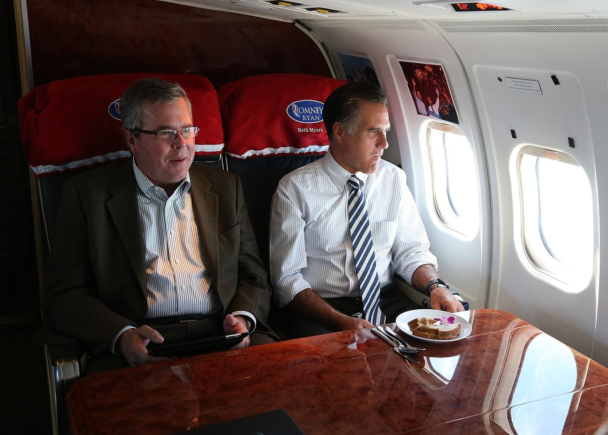 Romney and Bush Meet in Utah, but Don’t Expect a Joint-Ticket
