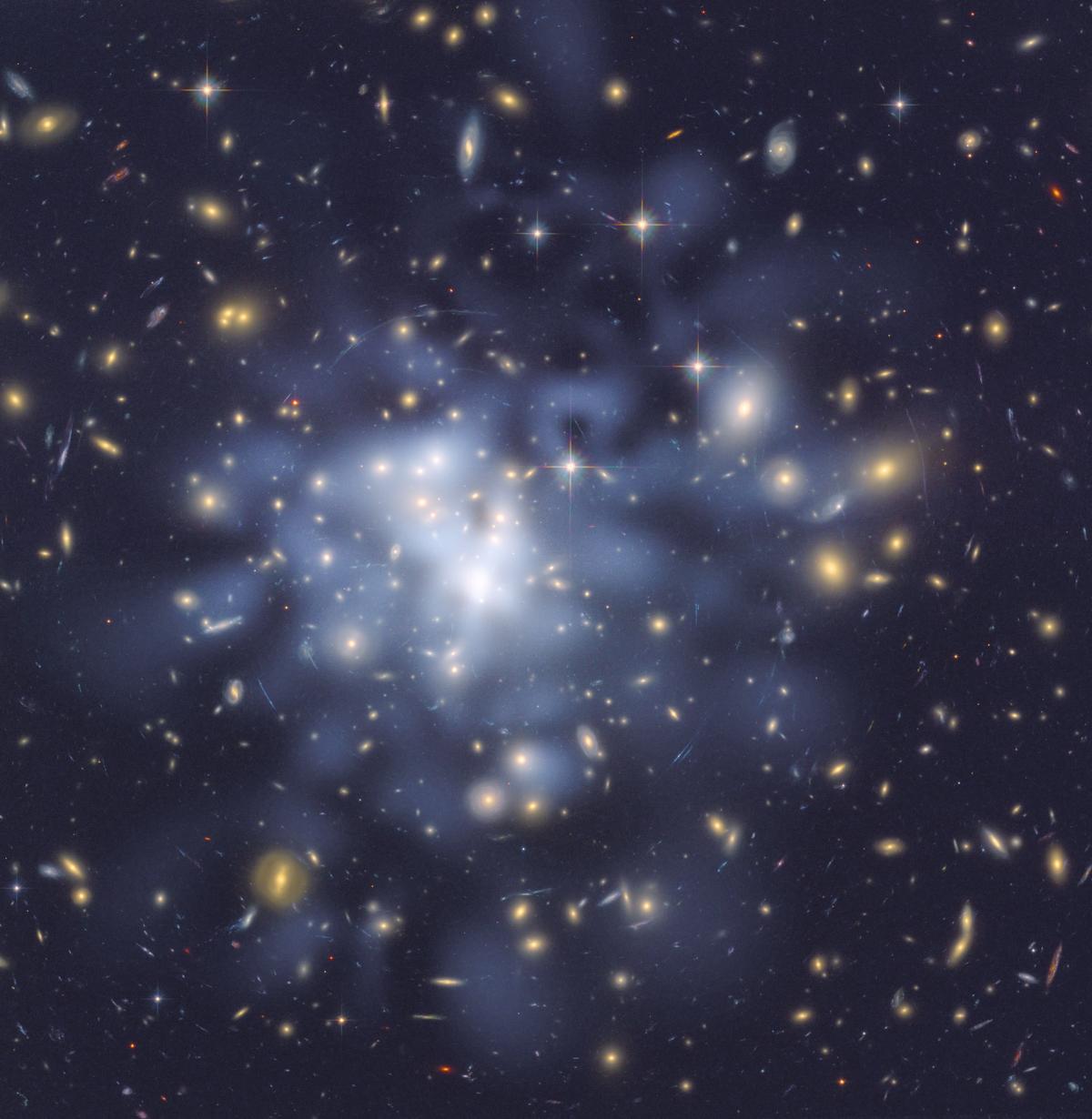 Revealed for the First Time: Map Sheds Light on Dark Matter That Binds the Universe Together