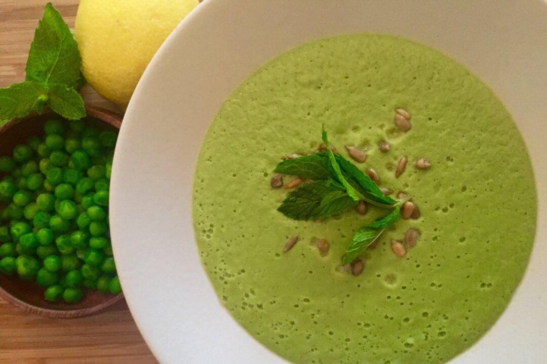 Spring Pea Soup With Avocado and Mint