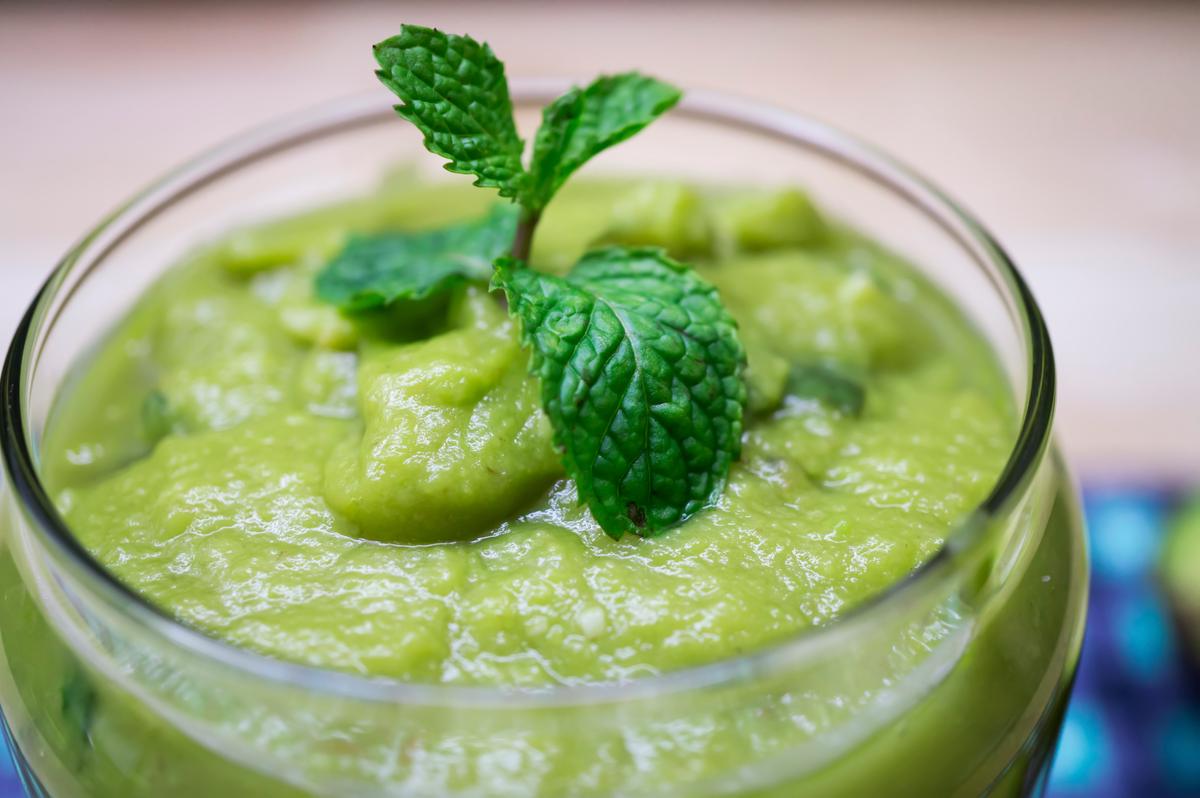 Chilled Avocado-Mint Soup