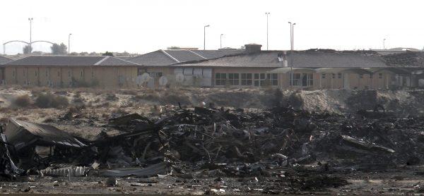 The remains of a UPS 747-400 Boeing cargo plane that went up in flames due to lithium batteries on Sept. 5, 2010. (AP Photo)
