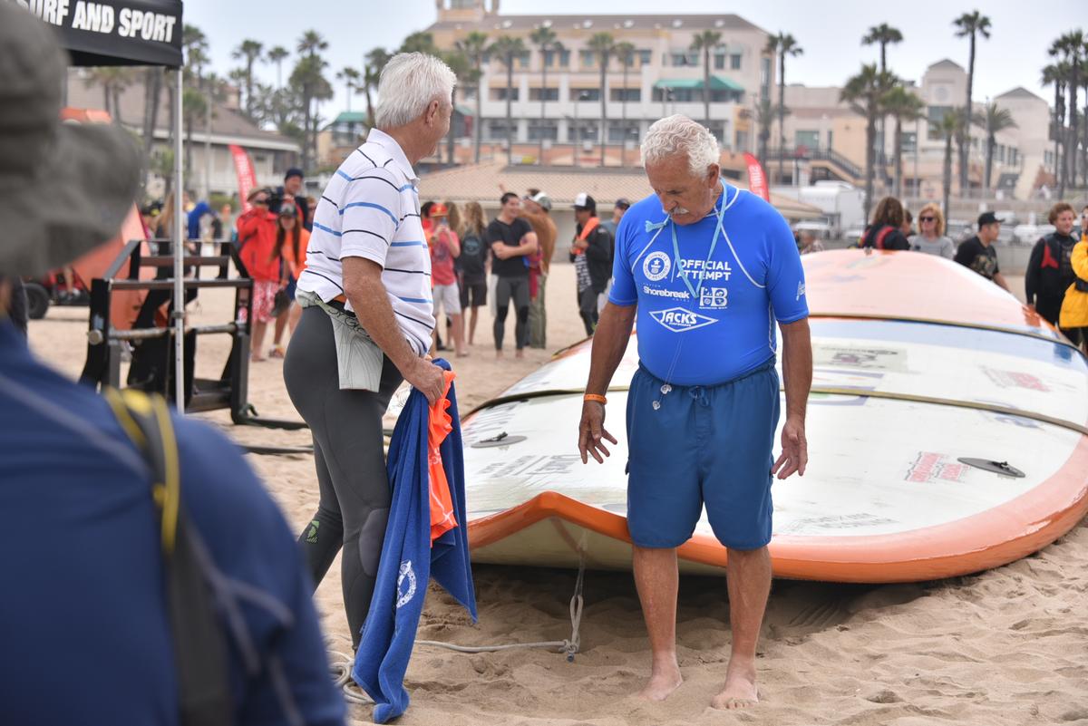 Two New Guinness Surfing Records in Huntington Beach