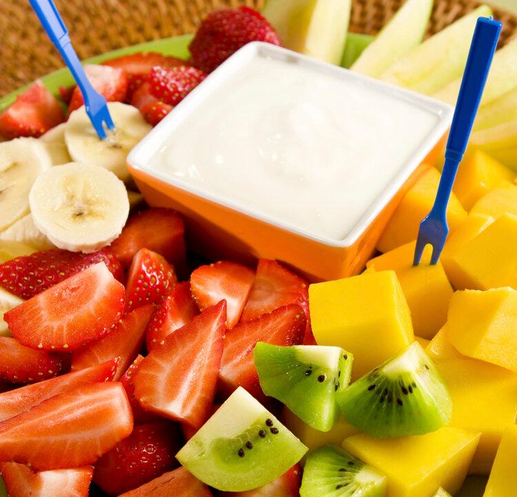 Fruit Salad With Dip