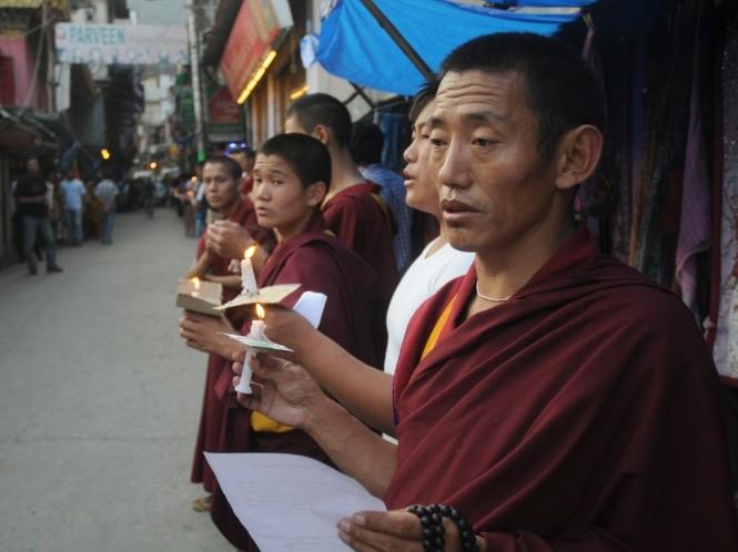 Tibetan Monk Beaten Severely for Solitary Protest