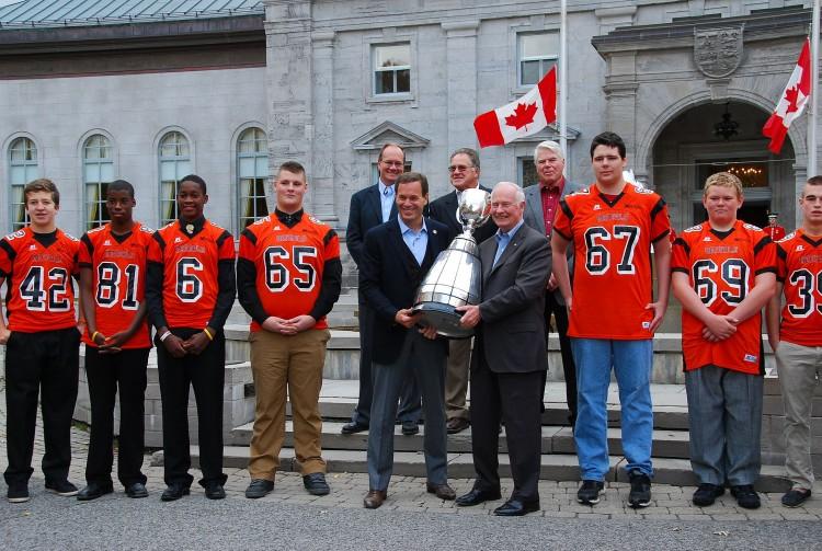 Grey Cup Receives Warm Welcome at Rideau Hall