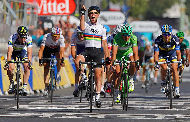 Cavendish Wins Tour de France Stage 20, Sky Teammates Wiggins, Froome 1–2 Overall