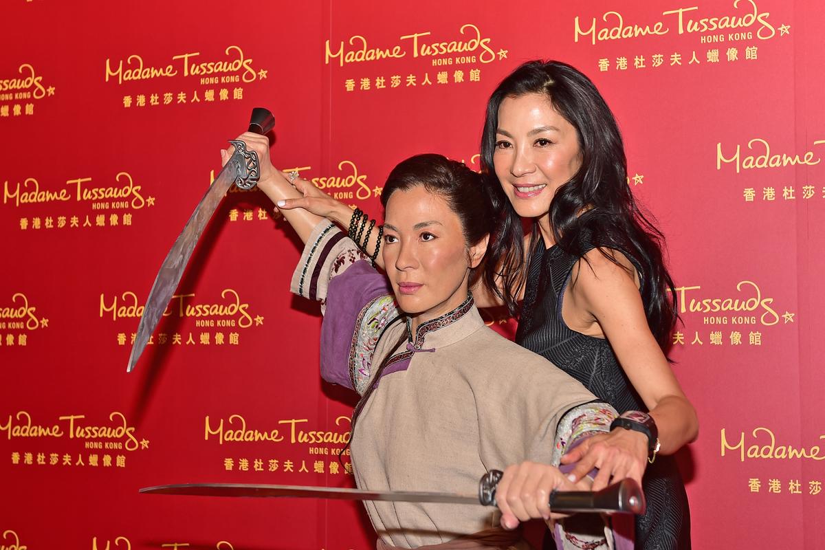 Michelle Yeoh Unveils Her Kung Fu Wax Figure in Hong Kong