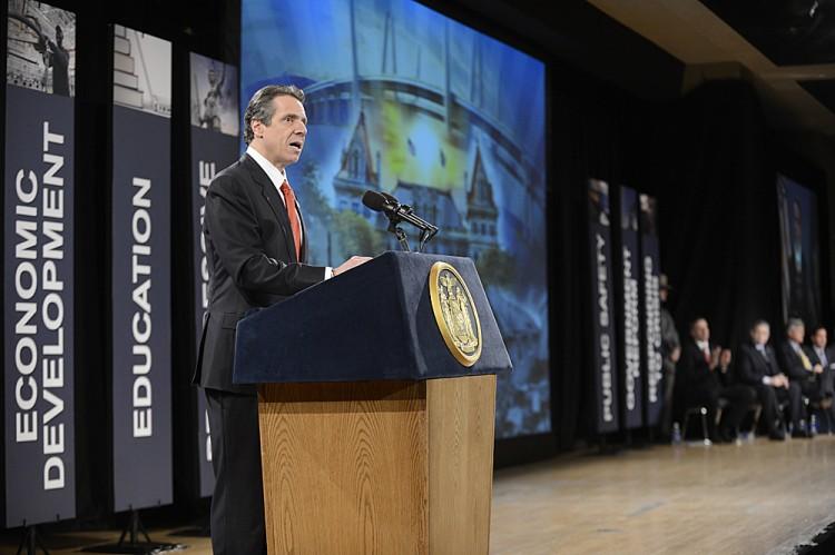 NY Gov. Cuomo Gives Bold State of the State