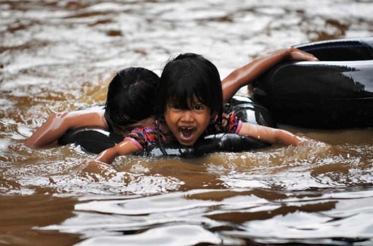 Indonesian Capital Jakarta Submerged by Floods