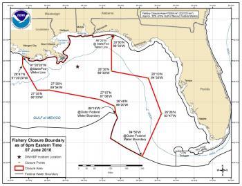 BP Oil Spill: Fisheries Closure Update