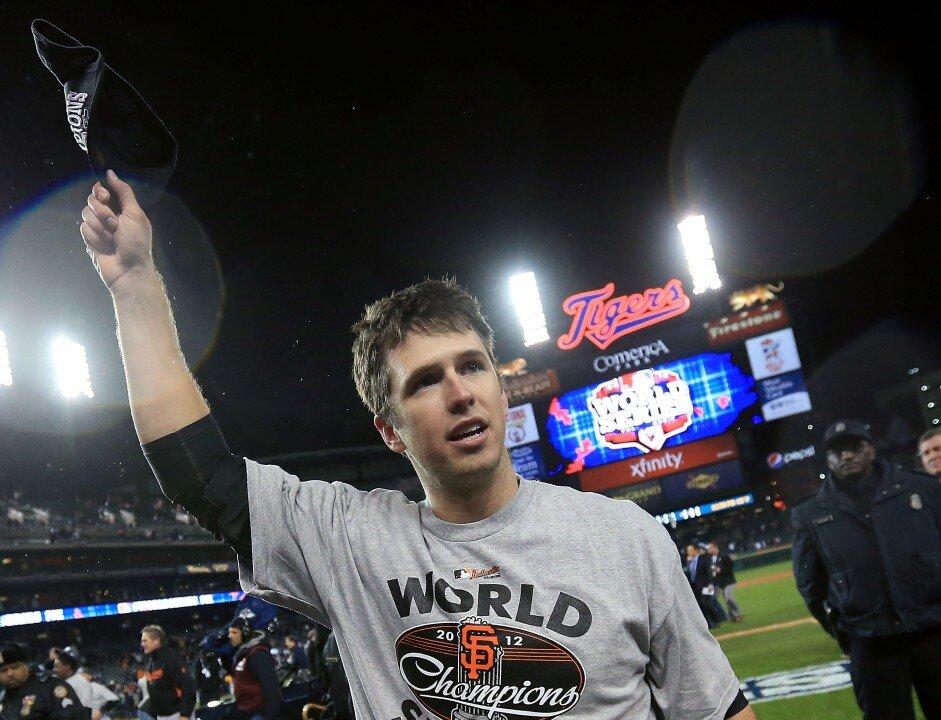 Buster Posey Wins the 2012 NL MVP Award