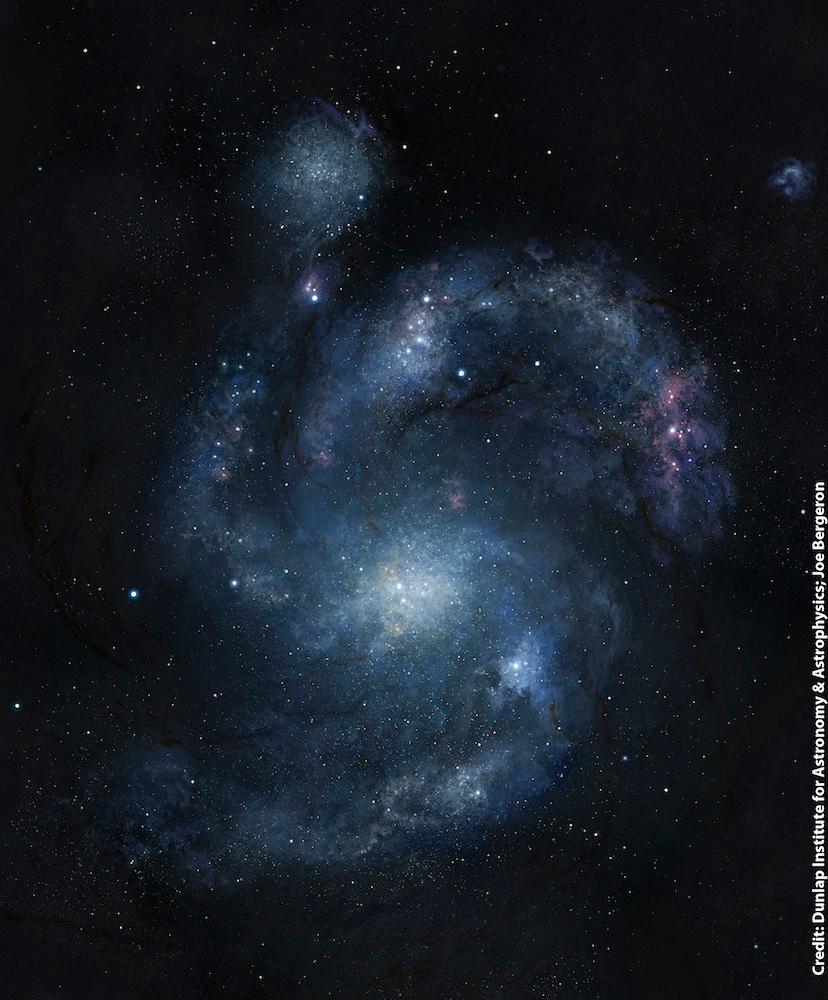 Ancient Spiral Galaxy Hints at Merger Mechanism