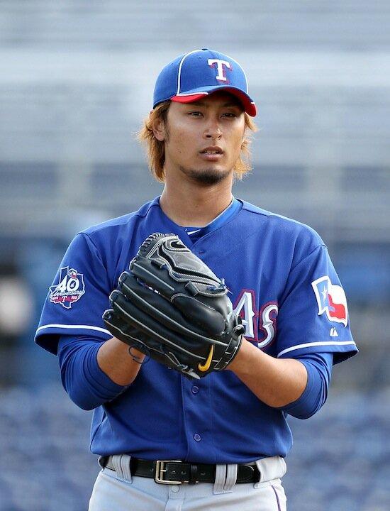 Darvish Fans Three in Debut