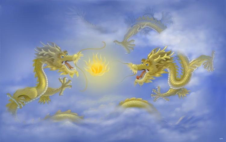 Eastern Dragons Manifest as Auspicious Figures