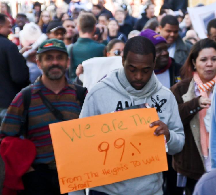 Hundreds March Length of Manhattan in Occupy Protest