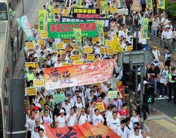 Hong Kong Marches for Democracy