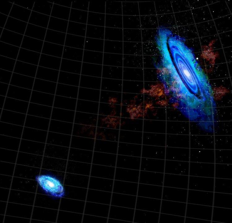 Ancient Near Miss Between Milky Way Neighbors