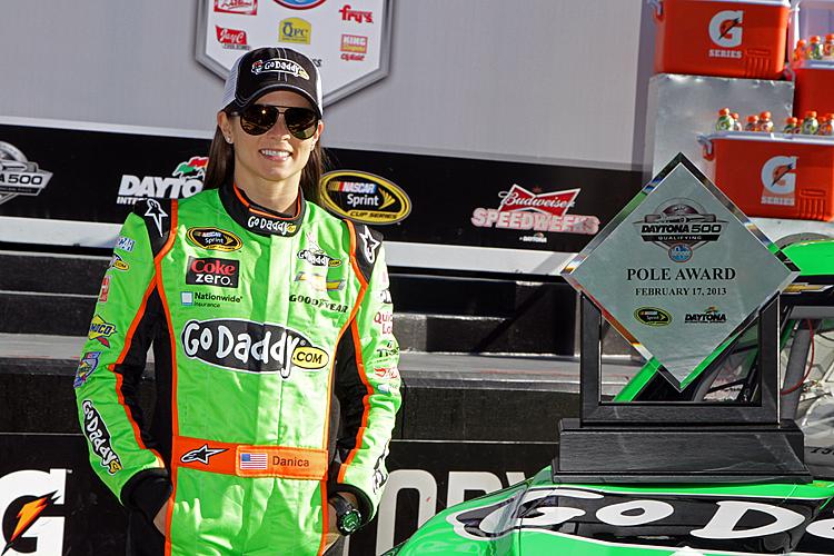 Danica Patrick First Woman to Win NASCAR Daytona 500 Pole