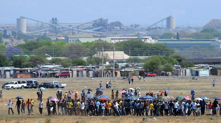 S. African Mine Fires 12,000 Striking Workers