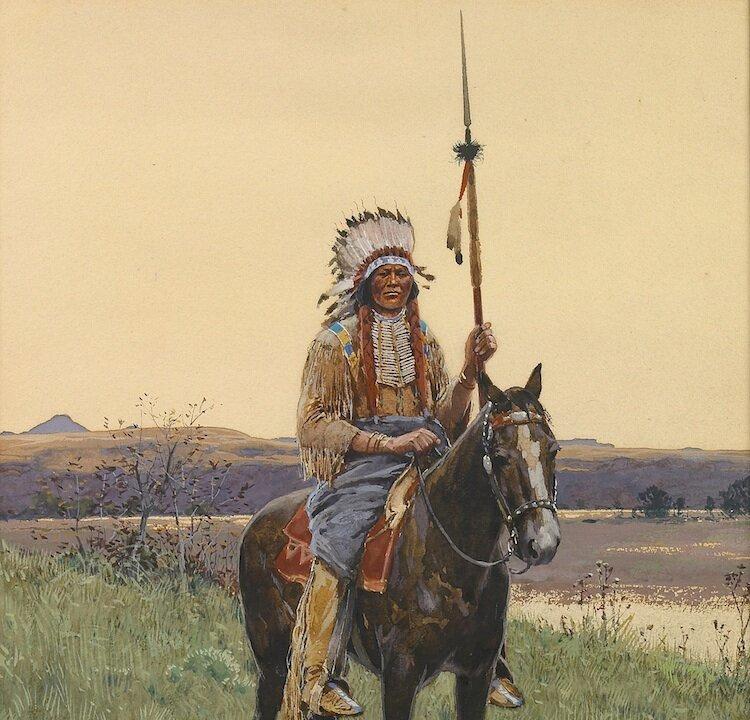 Southern Plains Indian Warrior ‘Print’ Turns Out to Be Real Thing