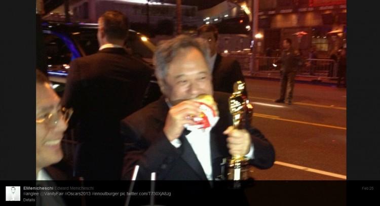 Ang Lee’s In-n-Out Moment: Photo of Director Taking Bite Out of Burger
