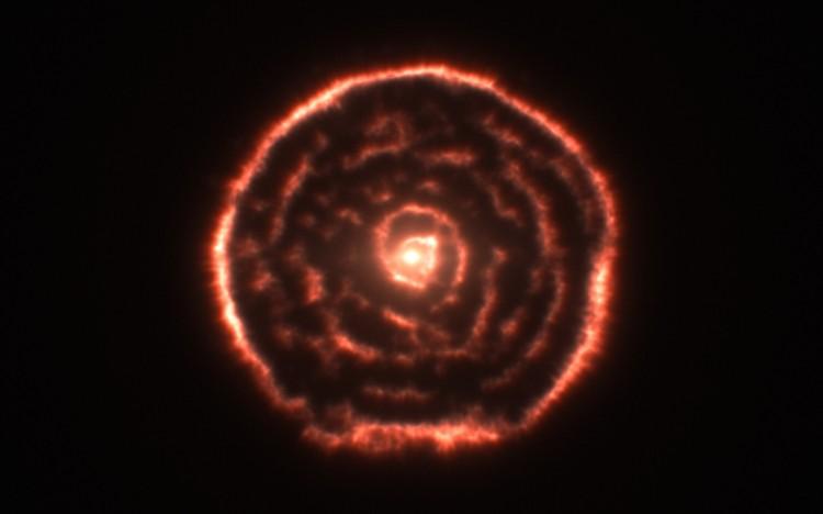 ALMA Sees Strange Spiral Structure Around Red Giant