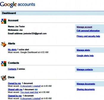New Google Dashboard Provides Summary Of Collected Data