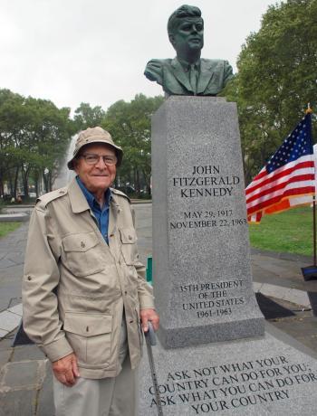 Prospect Park JFK Bust Rededicated