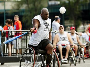 Softball on Wheels Outside Citi Field