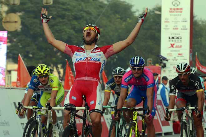 Haller Earns First Pro Win in Tour of Beijing Stage Four