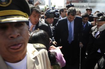 Ecuador President Rescued During the Night