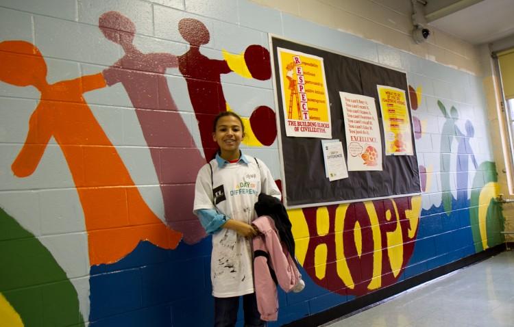 New Murals Highlight Positive Messages at School