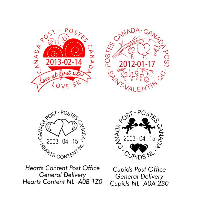 Canadian ‘Valentine’s Day’ Postmarks Popular Around the World