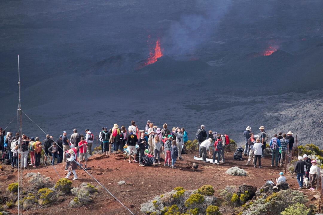 Highly Active Volcano Erupts on Reunion Amid Media Frenzy