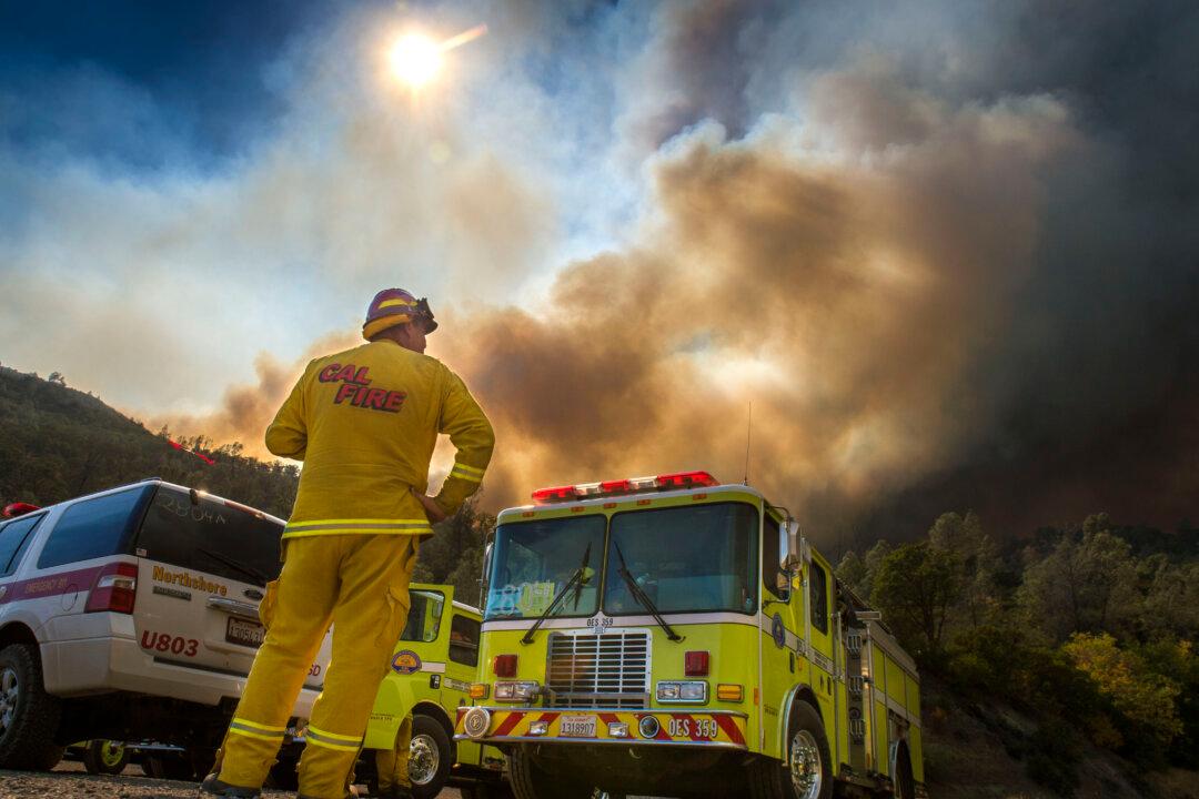 Crews Report Some Progress Against Huge California Wildfire