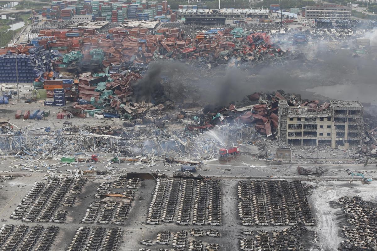 A Cocktail of Chemicals Thought to Pose Danger Following Tianjin Explosion