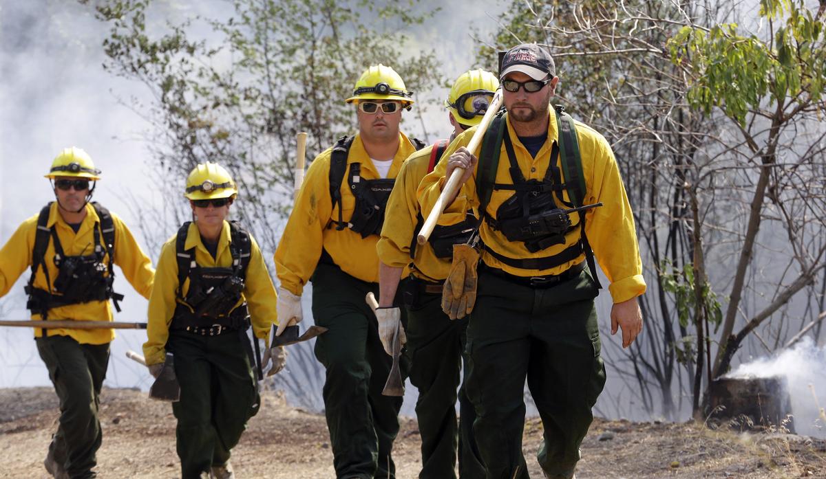 Firefighters Holding Their Own Against Giant Wildfire